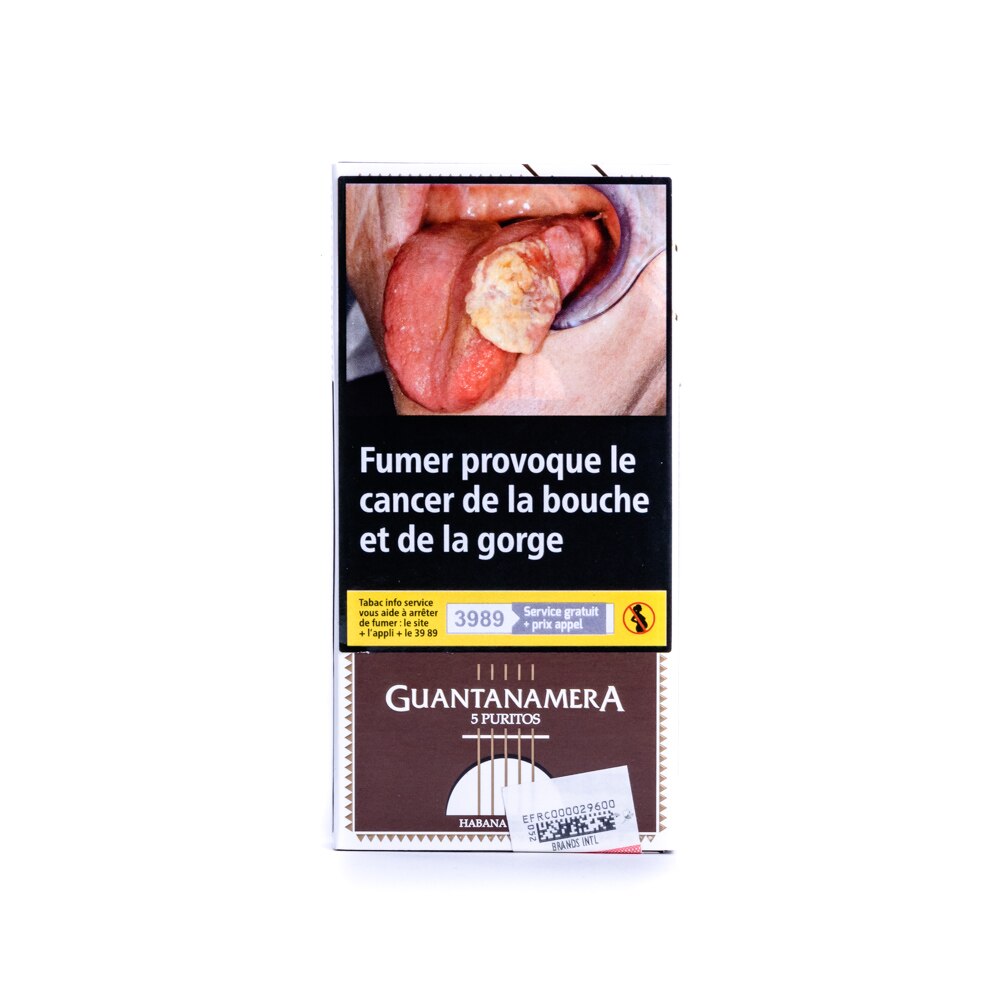 Pachet tigari de foi Guantanamera Puritos (5 tigari)